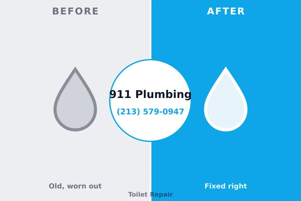 Before and after: plumbing repair Taunton, MA